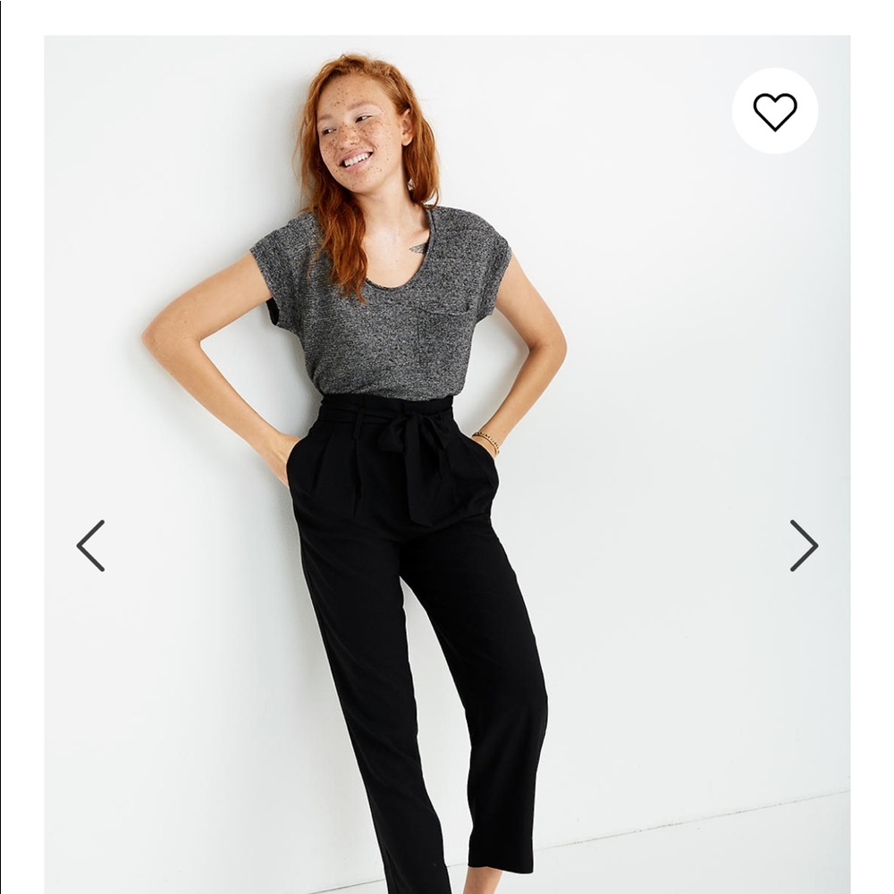 Drapey Paperbag Pants